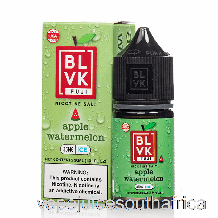 Vape Juice South Africa Apple Watermelon Ice - Blvk Fuji Salts - 30Ml 35Mg